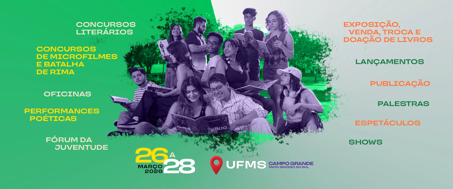 Concursos, oficinas, performances, shows e muito mais! Concursos, oficinas, performances, shows e muito mais!