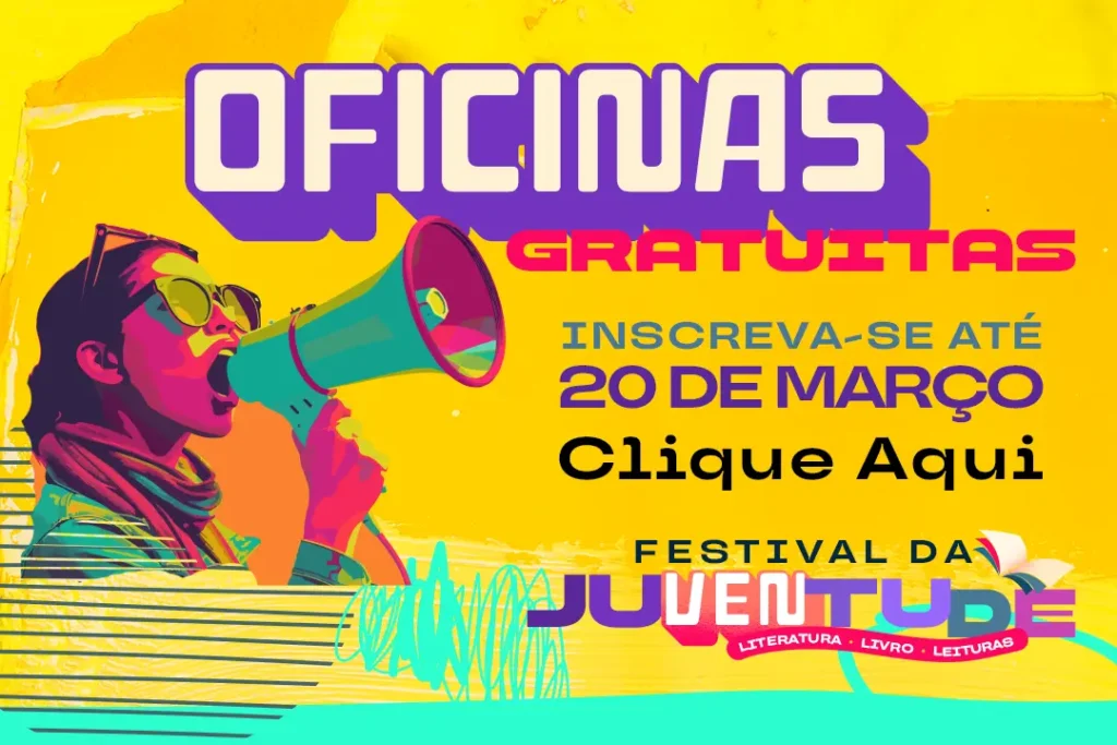 Inscrições abertas para oficinas até 20 de março! Inscrições abertas para oficinas até 20 de março!